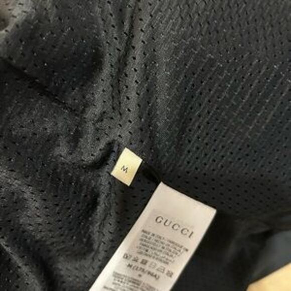 Men's Gucci, cotton jersey, zip jacket signature, GG Supreme jacquard medium - Picture 6 of 15